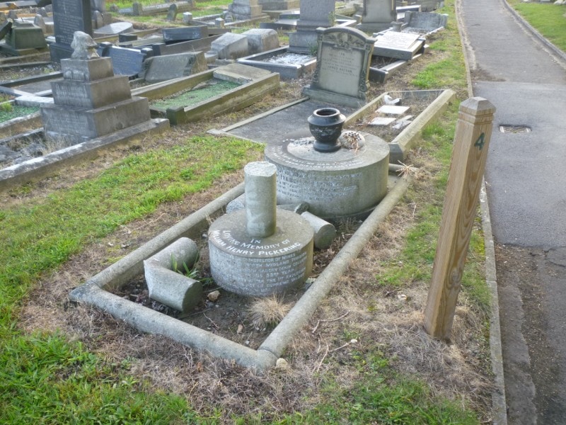 Pickering grave before